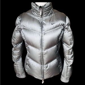 NIKE Girls Down Winter Puffer Jacket Size:S (4-…
